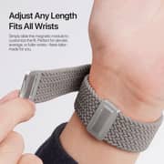 Dux Ducis Mixture Ultra Series Nylon Woven Apple Watch Strap Grey