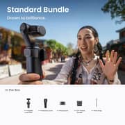 Insta360 Luna Ultra Gimbal Cameras Standard Bundle Cosmic Black