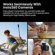 Insta360 Mic Pro With 2X Transmitter and 1X Receiver Graphite Black - INST-MICPRO01
