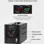 NCTS Qstrom Pro QPR3000VA/AVR Stabilizer 3000W - QPR300240M