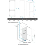 Midea Top Mount Refrigerator 248L White - MDRE353FGE01