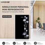Krome Single Door Refrigerator 90L Black - KR-RF141GG