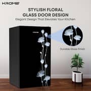 Krome Single Door Refrigerator 90L Black - KR-RF141GG