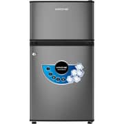 Krome Top Mount Refrigerator 90L Silver - KR-RF138DDSG