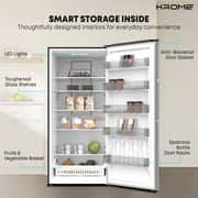 Krome Upright Freezer 600L Dark Inox - KR-UF750IH