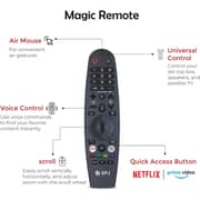 SPJ 85 Inch 4K Ultra HD Smart WebOS LED TV, Dolby Atmos, Magic Remote, Apple AirPlay, Netflix & YouTube Built-in, Dual Remote Control, WiFi, HDMI & USB, Complimentary Wall Bracket, Black