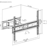 Bluetake Full Motion Wall Bracket Black - LPA78-466