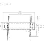 Bluetake Tilt TV Wall Bracket Black - LP73-69T