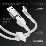 Statik PowerPivot Pro Durable USB-C To USB-C Cable 1m White - STK-CBL-0455-BRD-U