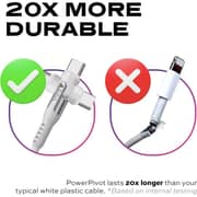 Statik PowerPivot Pro Durable USB-C To USB-C Cable 2m White - STK-CBL-0455-BRD-U