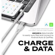 Statik PowerPivot Pro Durable USB-C To USB-C Cable 2m White - STK-CBL-0455-BRD-U