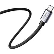 Blupebble PowerFlow Braided USB-C To USB-C Cable 2m Black - BP-PFUSBC2BR240W-BK