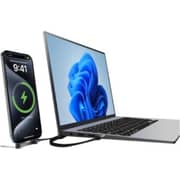 Blupebble POWERFLOW Flat USB-C Cable 1.2m Grey - BP-PFAXIS1.2M240W-GY