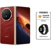 هونر ماجيك V6 (512 جيجابايت، 16 جيجابايت) ثنائي الشريحة يدعم 5G لون أحمر مع باقة VIP وساعة واتش فيت