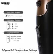 Geepas Mini Hair Dryer 1600 Watts - GH8642