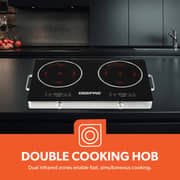 Geepas 2 Burner Infrared Cooker Black - GIC6131