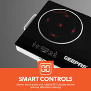 Geepas 2 Burner Infrared Cooker Black - GIC6131