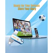 Lexar D500 AFA Editiob Flash Drive USB 128GB White/Blue - LJDD500128G