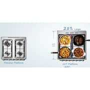 Midea 4 Burner Gas Cooker 66L Stainless Steel - MFO-MG24TE-SS-C