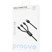 Proove 3-in-1 USB Cable 1.3m Black - CCTC15001501