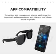 Merlin Ai Vision Pro Clear Glasses With Charging Case Black