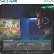 Pawa Glare Wired Over Ear Gaming Headphone Black
