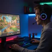 Pawa Glare Wired Over Ear Gaming Headphone Black