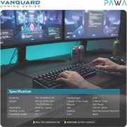 Pawa Vanguard Gaming Mechanical Wired Keyboard Black - PW-VGSWKB25