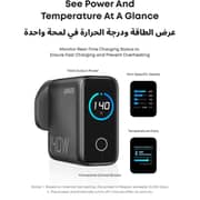شاحن أنكر مع سلك USB-C لون رمادي داكن B2697GZ1