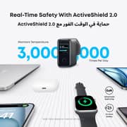 شاحن أنكر مع سلك USB-C لون رمادي داكن B2697GZ1