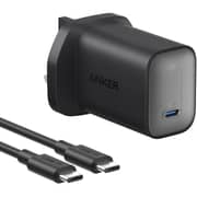 شاحن أنكر نانو مع سلك USB-C لون أسود B2679G11
