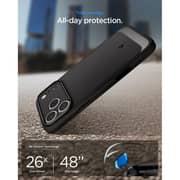 Spigen Rugged Armor MagFit Case Matte Black iPhone 17 Pro - ACS09940
