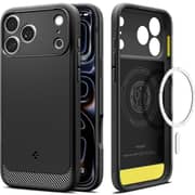 Spigen Rugged Armor MagFit Case Matte Black iPhone 17 Pro - ACS09940