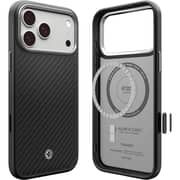 Spigen Enzo Aramid T MagFit Case Black/Silver iPhone 17 Pro - ACS09958