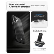 Spigen Enzo Aramid T MagFit Case Black/Silver iPhone 17 - ACS09989