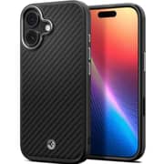 Spigen Enzo Aramid T MagFit Case Black/Silver iPhone 17 - ACS09989