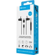 Sandberg USB-C/A Wired In Ear Earphones Black