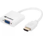 Sandberg Durable HDMI to VGA+Audio Converter White - 508-77