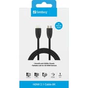 Sandberg 8K HDMI 2.1 Cable Black 1m - 509-13