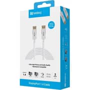 Sandberg Rewindable DisplayPort 1.4 to HDMI Cable 2m White - 509-15