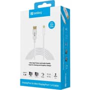 Sandberg Rewindable DisplayPort 1.4 to Mini DP Cable 2m White - 509-17