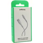 Infinix Dragon Series Durable USB-A To Lightning Cable 1m White - XDL52A