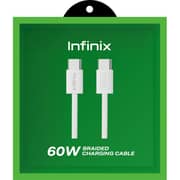 Infinix Rewindable Type-C to Type-C Cable 1m Grey - XDC63