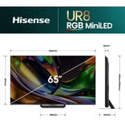 Hisense 65inch UR8S 4K MiniLED Smart Television (2026 Model) - 65UR8S