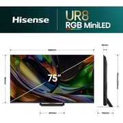 Hisense 75inch UR8S 4K MiniLED Smart Television (2026 Model) - 75UR8S
