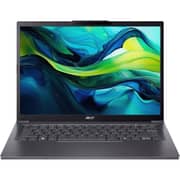 Acer Aspire 14 (2026) Laptop - 3rd Series / Intel Core Ultra 7-355 / 14inch / 512GB SSD / 16GB RAM / Shared Intel Graphics / Windows 11 Home / English & Arabic Keyboard / Silver / Middle East Version - [NX.JYHEM.001]