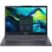 Acer Aspire 14 (2026) Laptop - 3rd Series / Intel Core Ultra 7-355 / 14inch / 512GB SSD / 16GB RAM / Shared Intel Graphics / Windows 11 Home / English & Arabic Keyboard / Silver / Middle East Version - [NX.JYHEM.001]