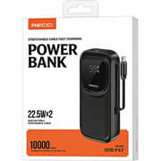 Recci 22.5W Fast Charging Power Bank 10000mAh Black - RPB-P47