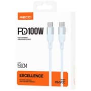 RECCI Fast Charging USB-C Data Cable 1.5m Blue - RS22CC