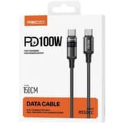 RECCI Fast Charging USB-C Data Cable 1.5m Black - RS32CC